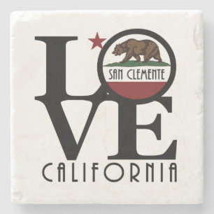 Posavasos De Piedra LOVE San Clemente California
