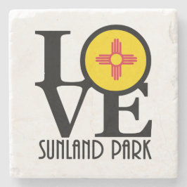 Posavasos De Piedra LOVE Sunland Park Nuevo México