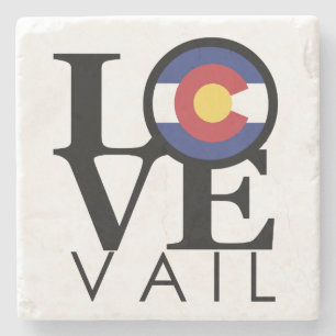 Posavasos De Piedra LOVE Vail