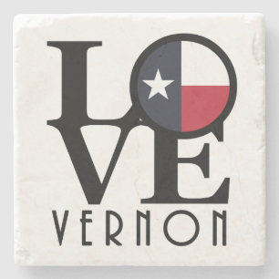 Posavasos De Piedra LOVE Vernon Texas