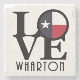 Posavasos De Piedra LOVE Wharton Texas