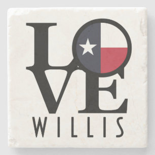 Posavasos De Piedra LOVE Willis Texas