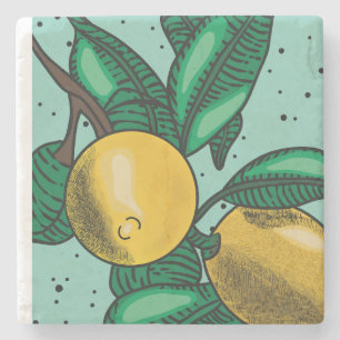 Posavasos De Piedra Lovely Lemons Oven Mitt and Pot Holders