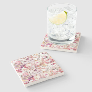 Posavasos De Piedra Lovely Shabby Chick Autumn Pattern