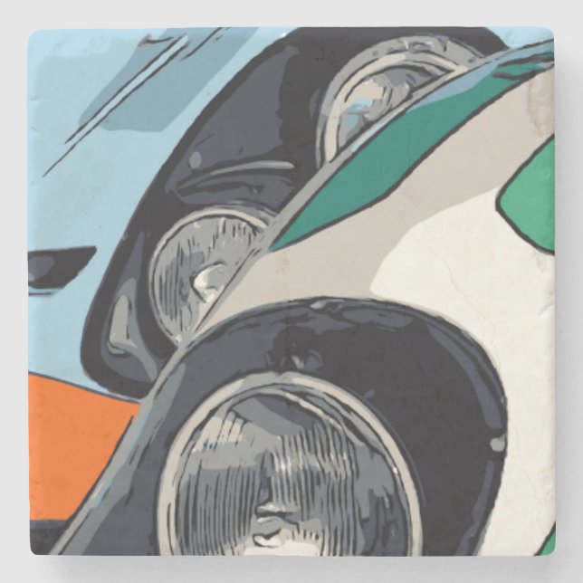 POSAVASOS DE PIEDRA LUCES DE CABEZA (Anverso)