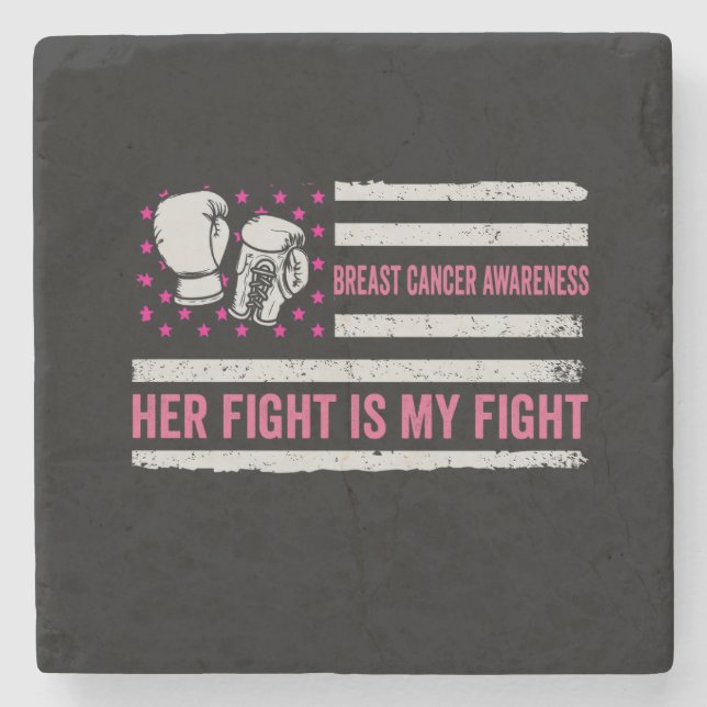 Posavasos De Piedra lucha contra el cáncer de mama (Anverso)