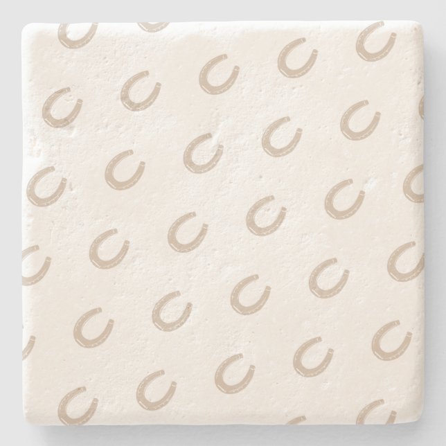 Posavasos De Piedra Lucky Horse Shoe (Anverso)