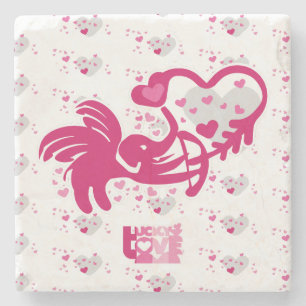 POSAVASOS DE PIEDRA LUCKY LOVE ELEPHANT CUPID ELEPHANT BY MASANSER