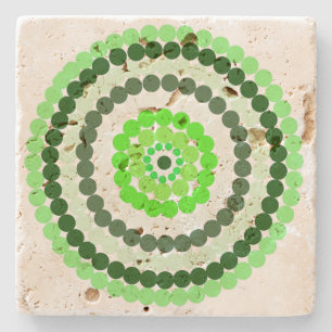 Posavasos De Piedra Lugares verdes,