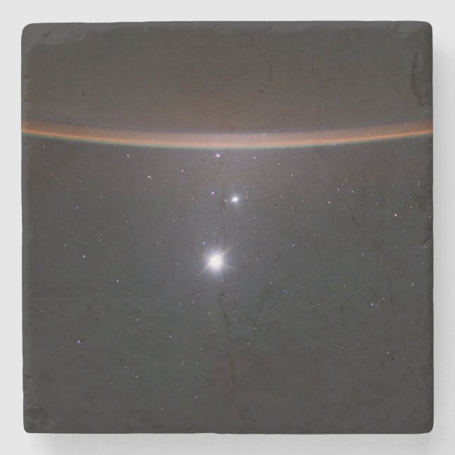 Posavasos De Piedra Luna, Venus, Júpiter y Tierra (NASA) (Espacio) (Anverso)