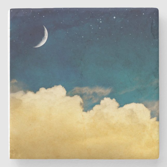 Posavasos De Piedra Luna y Cloudscape (Anverso)