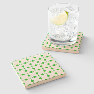 Posavasos De Piedra Lunares Verdes, Patrón de Lunares, Lunares, Puntea