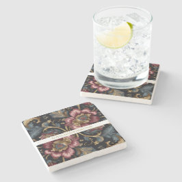 Posavasos De Piedra Luxury Indian Floral Vintage Royal
