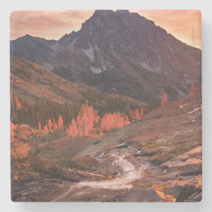 Posavasos De Piedra Luz de octubre en el lavabo de la linterna