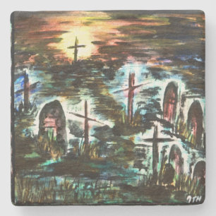 Posavasos De Piedra Luz distante