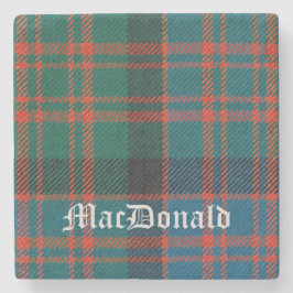 Posavasos De Piedra MacDonald, MacDonald Scottish Tartán, MacDonald