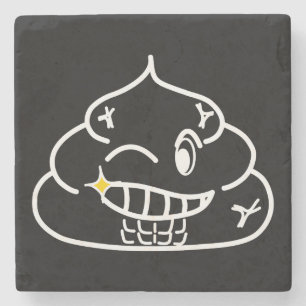 Posavasos De Piedra Macho poop - Brootsch the PooPoo