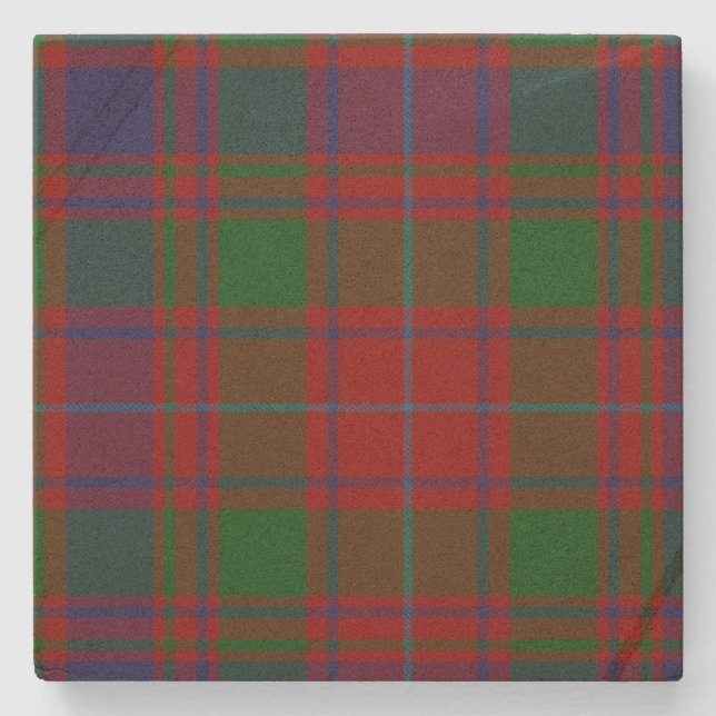 Posavasos De Piedra MacIntyre Clan Tartan Plaid Stone Coaster (Anverso)