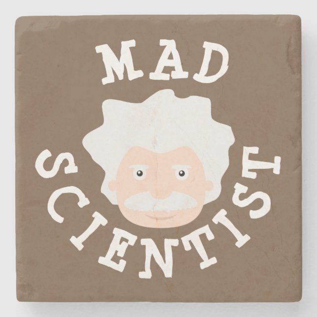 Posavasos De Piedra Mad Scientist (Anverso)
