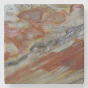 Posavasos De Piedra Madera Petrificada Estriada