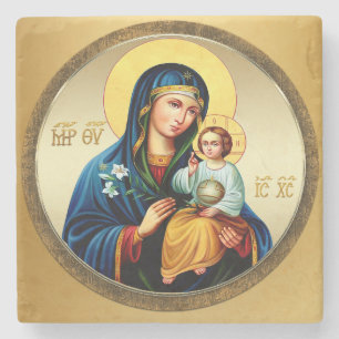Posavasos De Piedra Madre de Dios, virgen maría