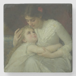 Posavasos De Piedra Madre y niño (aceite en lona)