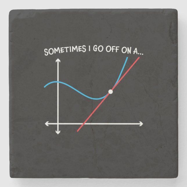 Posavasos De Piedra Maestra De Matemáticas A Veces Me Voy (Anverso)