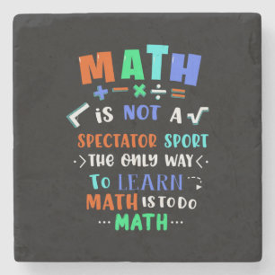 Posavasos De Piedra Maestra Gift Math No Es Espectador