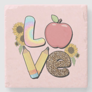 Posavasos De Piedra Maestro de amor y estudiante