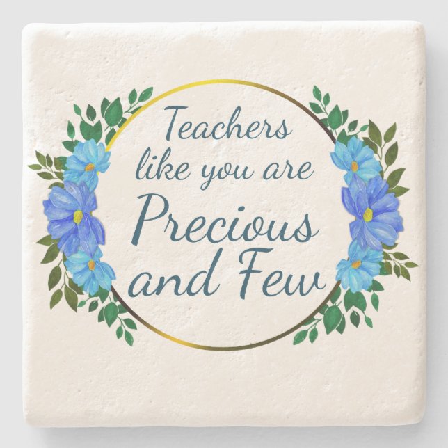 Posavasos De Piedra ¡Maestros como tú son preciosos y pocas GRACIAS! (Anverso)