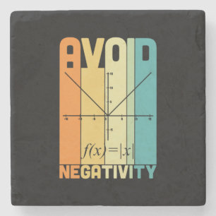 Posavasos De Piedra Maestros matemáticos evitan negatividad