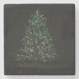 Posavasos De Piedra Mágica de árbol de Navidad