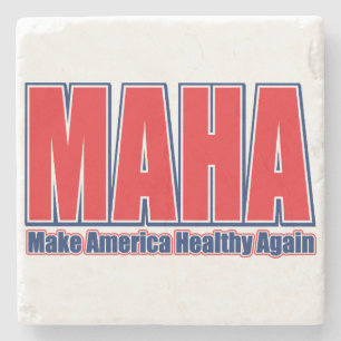 Posavasos De Piedra MAHA, haga a Estados Unidos saludable de nuevo