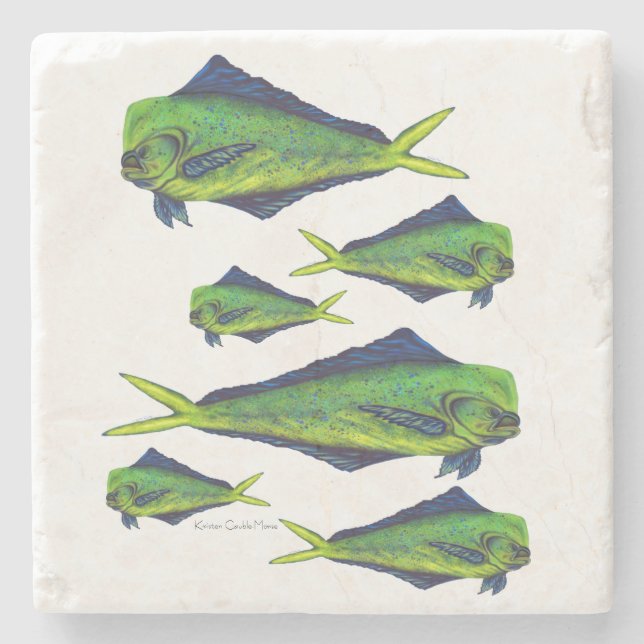 Posavasos De Piedra Mahi-mahi (Anverso)