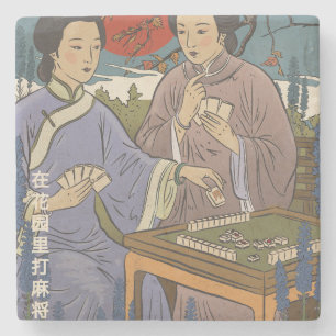 Posavasos De Piedra Mahjong