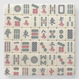 Posavasos De Piedra Mahjong Tiles