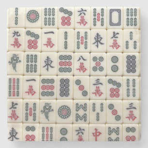Posavasos De Piedra Mahjong Tiles