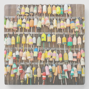 Posavasos De Piedra Maine Lobster Buoys Coaster Set