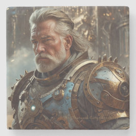 Posavasos De Piedra Majestic Regal Steampunk King Stone Coaster