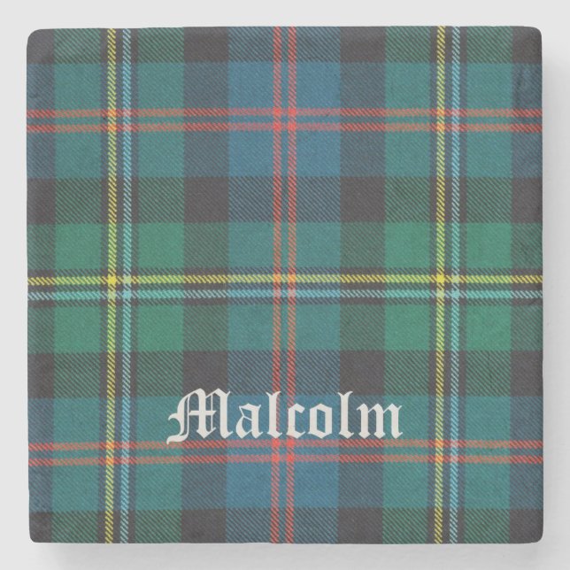 Posavasos De Piedra Malcolm, Malcolm Scottish Tartán, Malcolm (Anverso)
