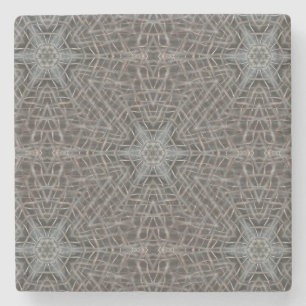 Posavasos De Piedra Malla Metalizado metálica