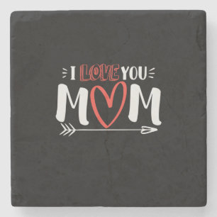 Posavasos De Piedra Mamá arte te amo
