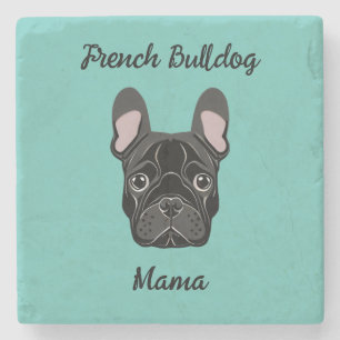 Posavasos De Piedra Mamá Bulldog francesa