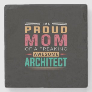Posavasos De Piedra Mamá De Impresionante Arquitecto