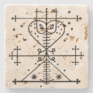 Posavasos De Piedra Maman Brigitte Vodou Veve Altar