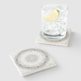 Posavasos De Piedra Mandala