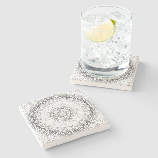 Posavasos De Piedra Mandala (Lateral)