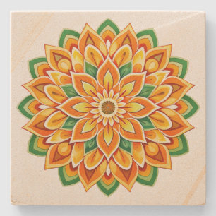 Posavasos De Piedra Mandala