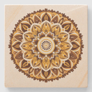 Posavasos De Piedra Mandala