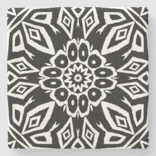 Posavasos De Piedra Mandala de Medianoche